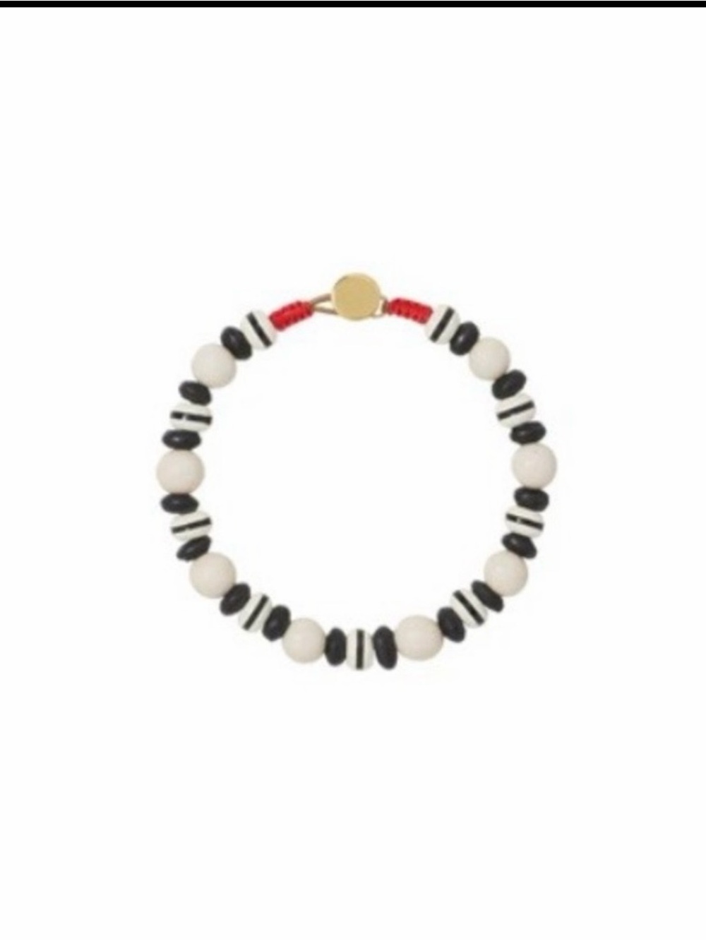 Roxanne Assoulin White & Black Coconut Bead Bracelet